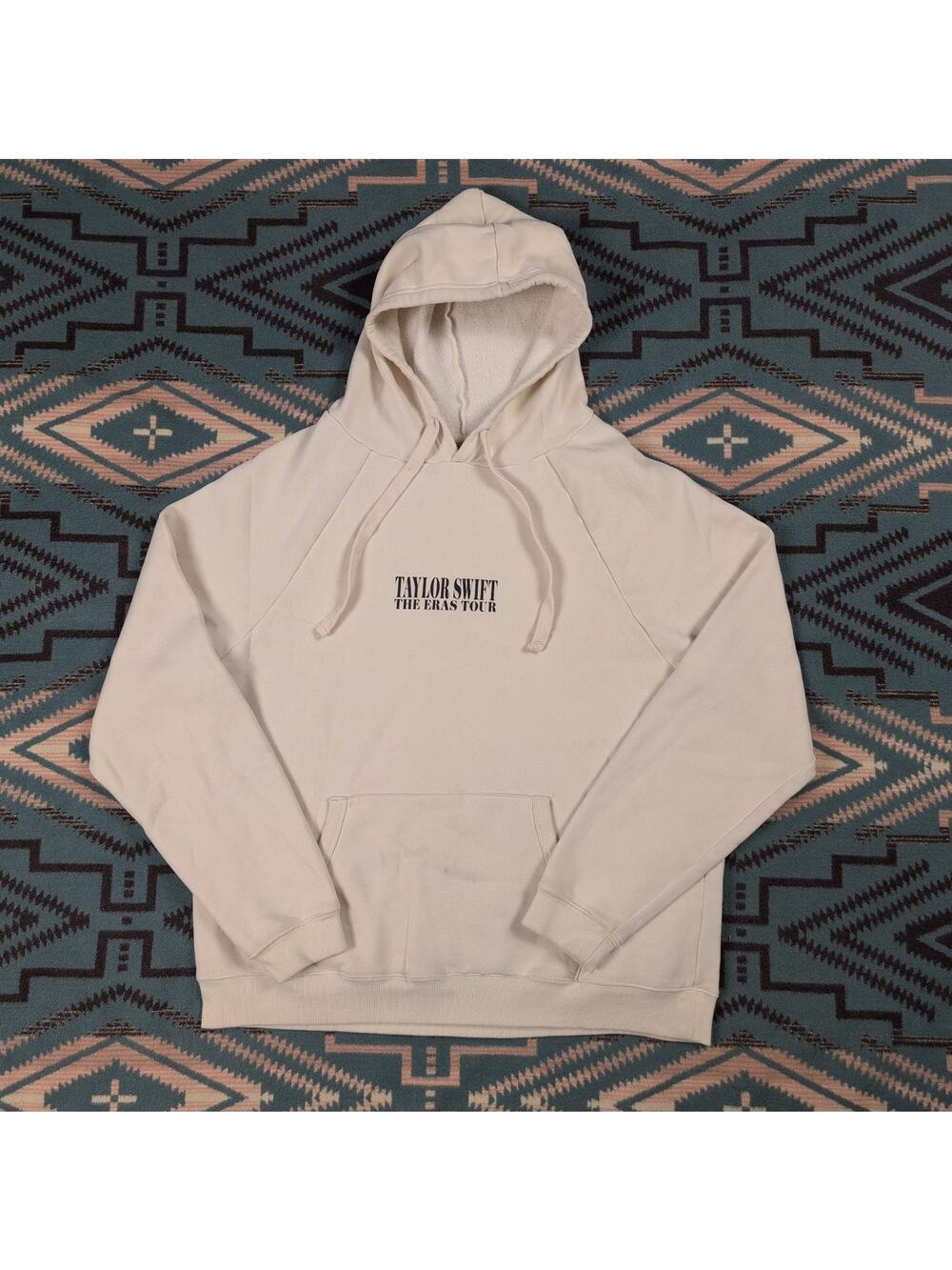 Taylor Swift Official The Eras Tour Hoodie Adult Size Large Cream Swiftie